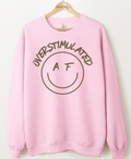 Overstimulated Smiley Graphic Top