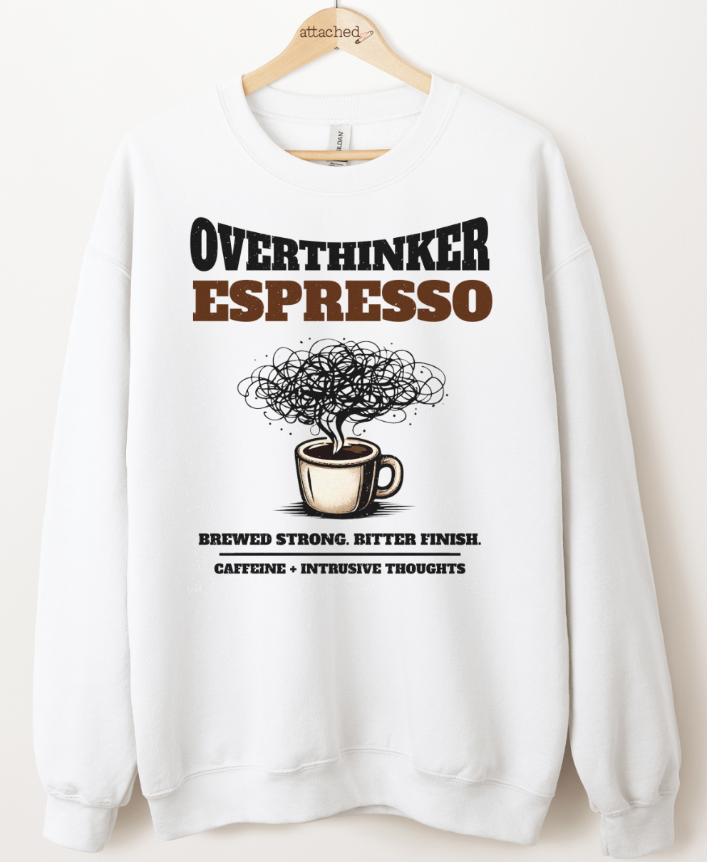 Overthinker Espresso Graphic Top