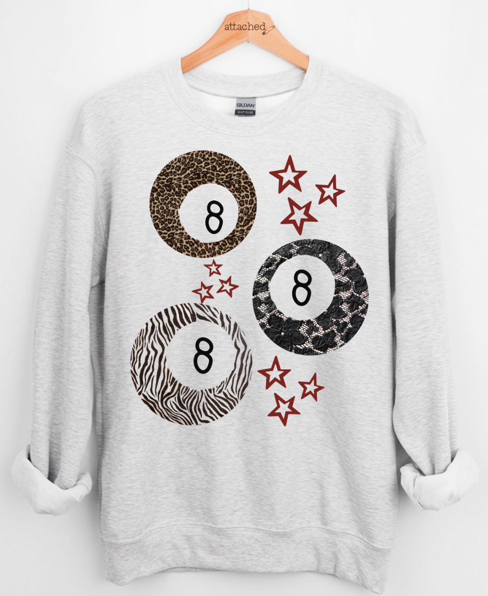 Trendy 8 Balls Graphic Top
