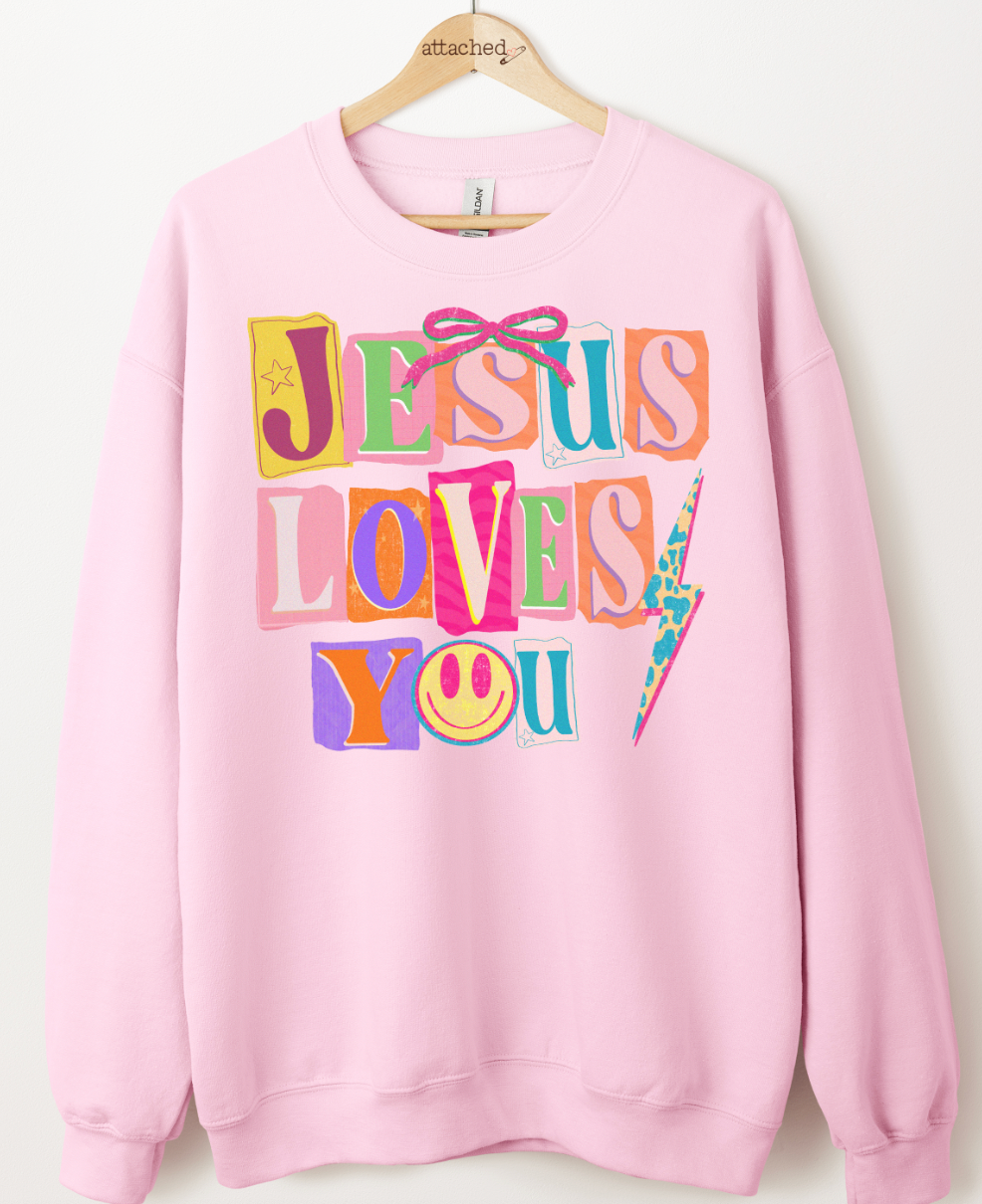 Jesus Loves You Graphic Top