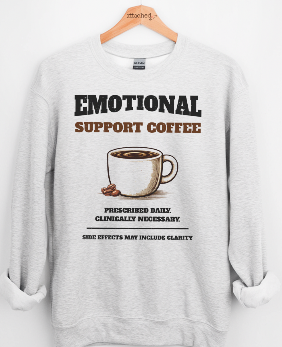 Emotional Support Coffee Graphic Top