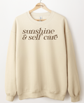Sunshine & Self Care Color On Color Graphic Top