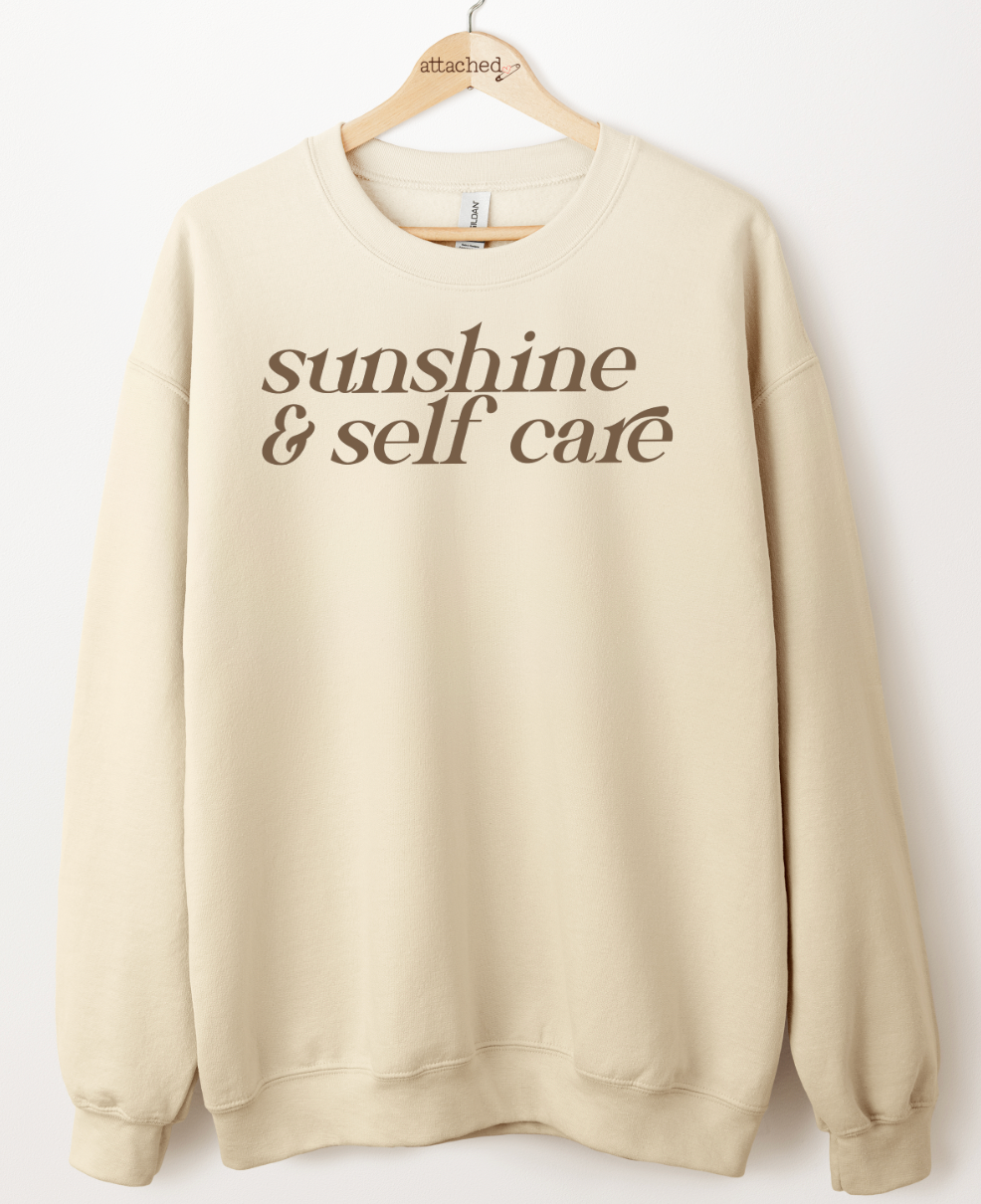 Sunshine & Self Care Color On Color Graphic Top
