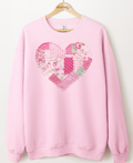Patchwork Heart Graphic Top