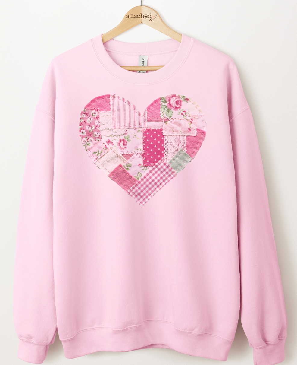 Patchwork Heart Graphic Top
