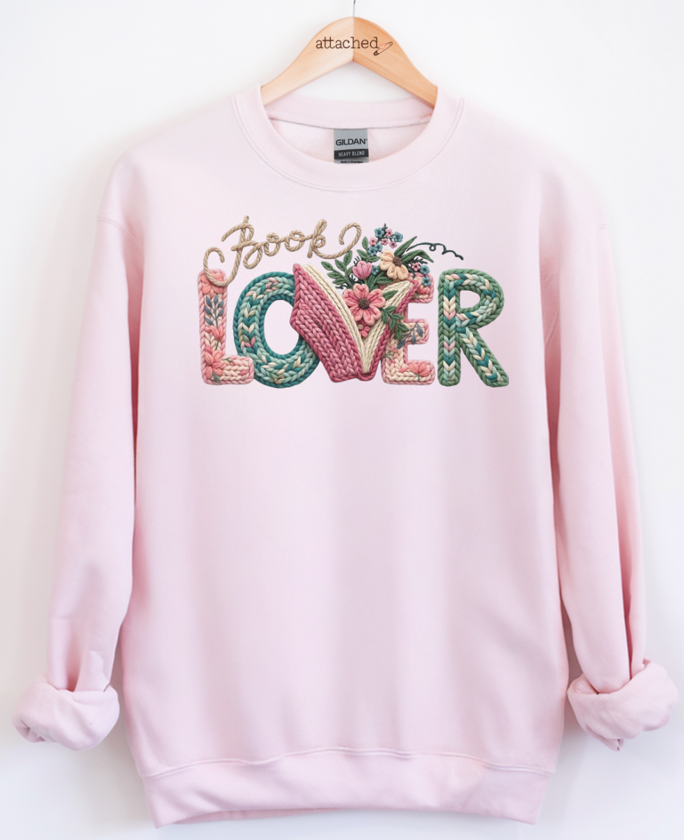 Faux Yarn Book Lover Graphic Top