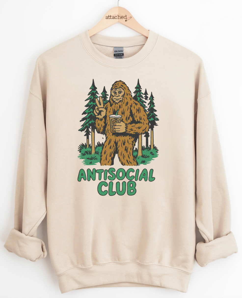 Anti Social Squatch Graphic Top
