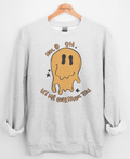 Overthink Smiley Graphic Top