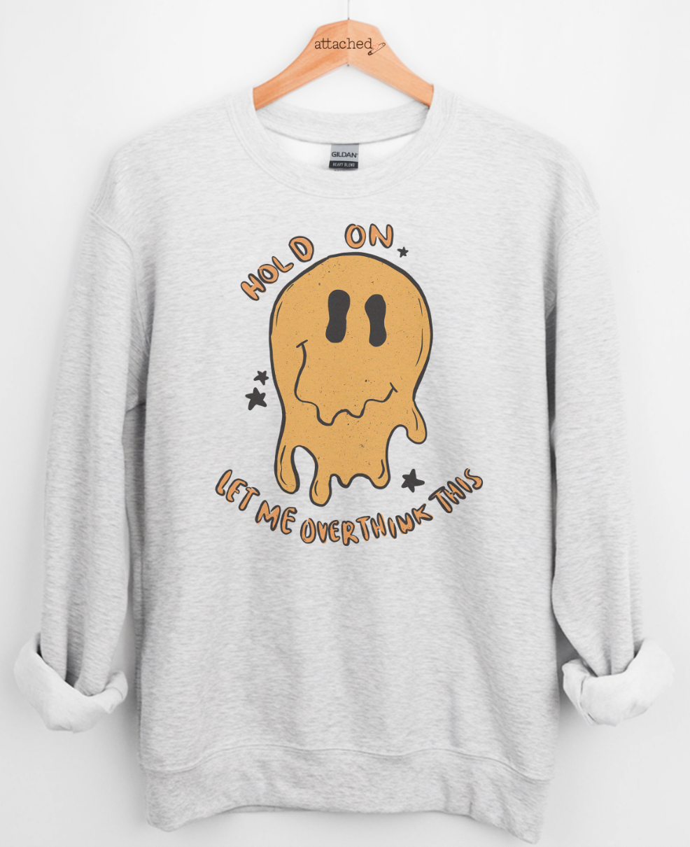 Overthink Smiley Graphic Top