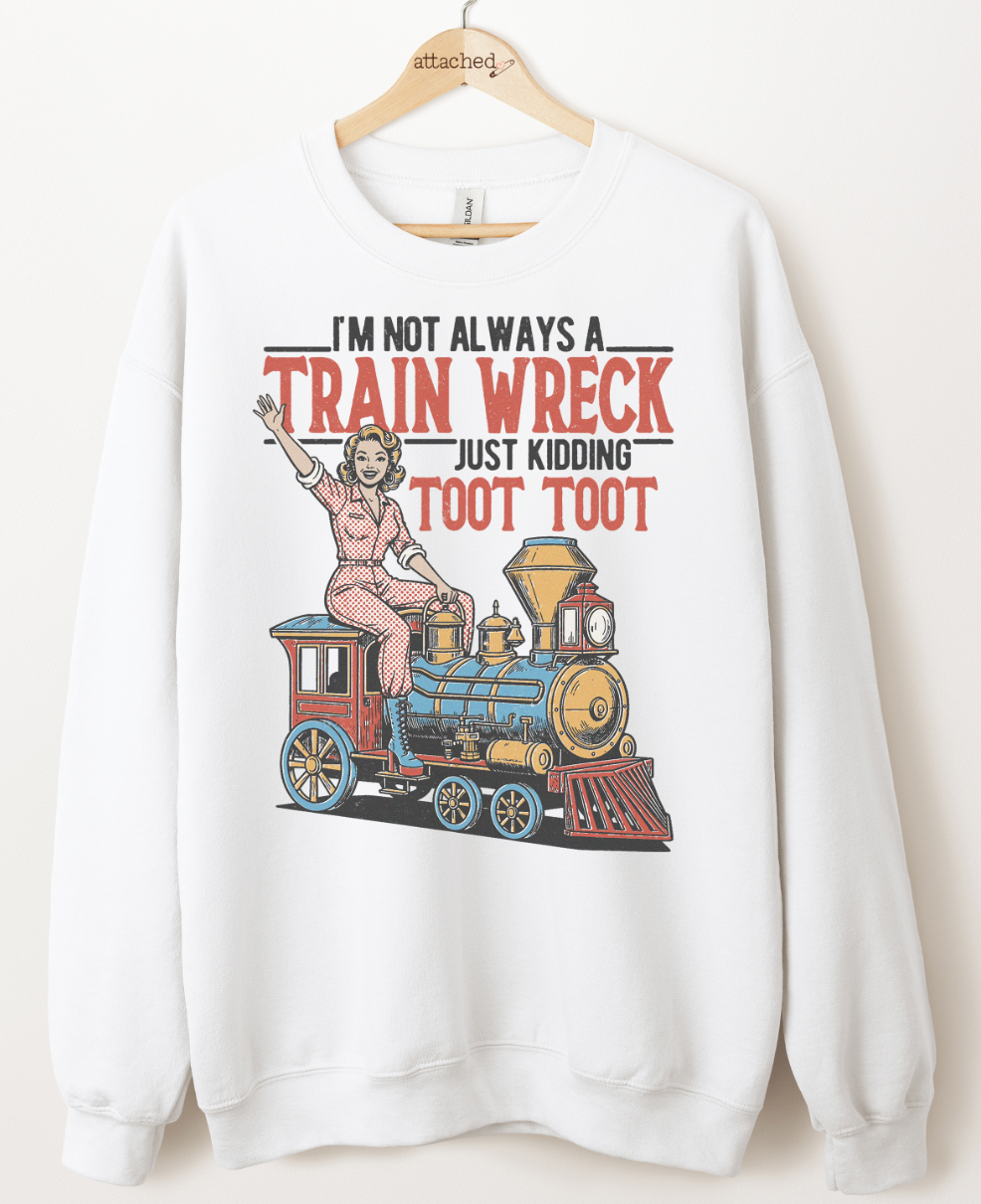 Train Wreck Graphic Top