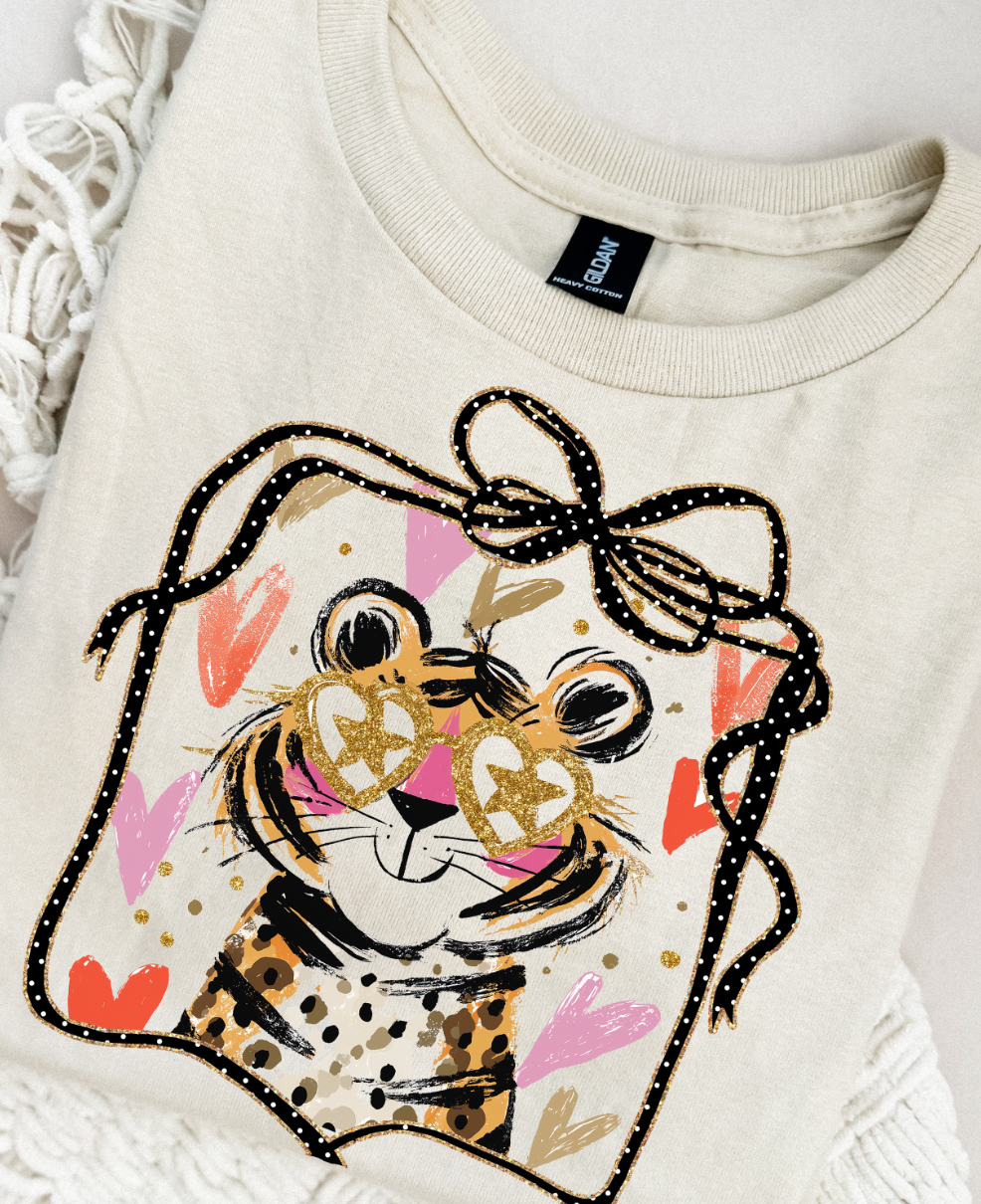Youth Cute Tiger Graphic Tee