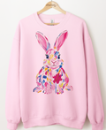 Paint Stroke Bunny Graphic Top