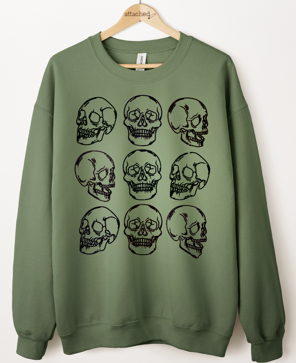 Skull Heads Graphic Top