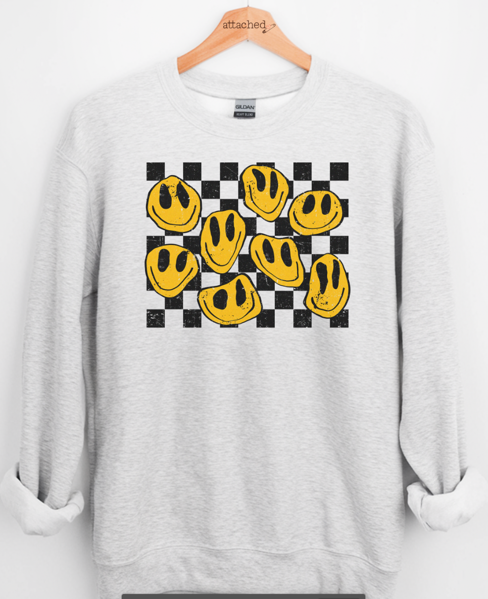 Trippy Smileys Graphic Top
