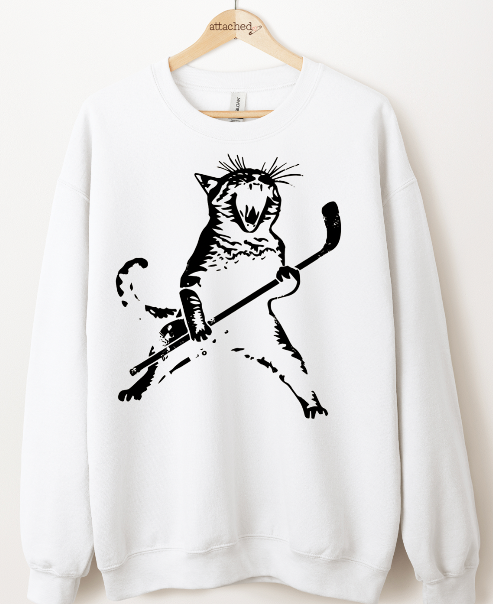 Hockey Cat Graphic Top