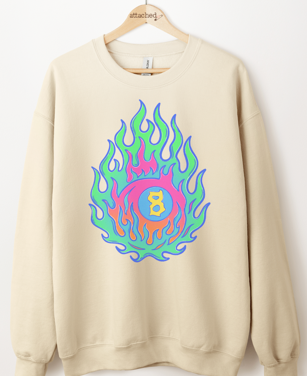 Colorful 8 Ball Graphic Top