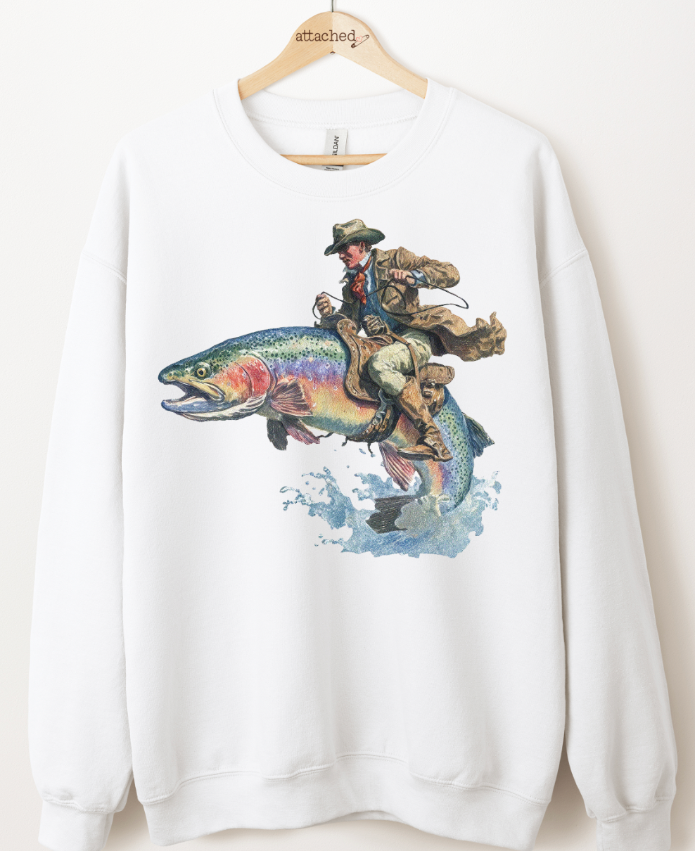 Men's Fish Cowboy Graphic Tee