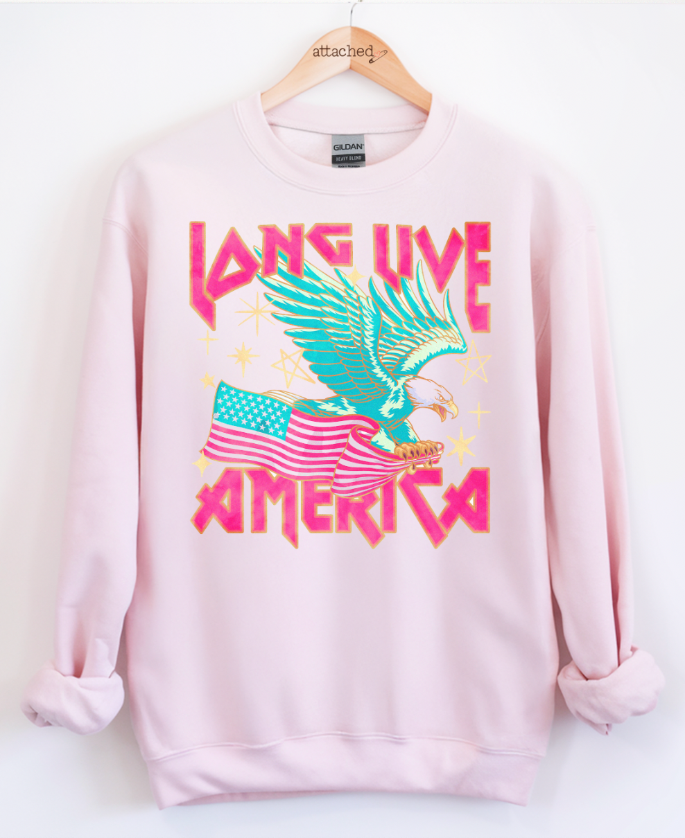Long Live Eagle Graphic Top