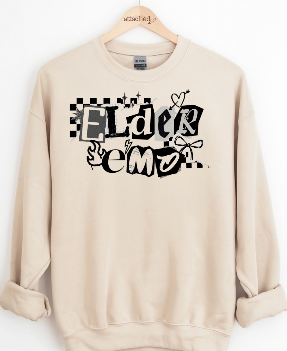 Elder Emo Ransom Graphic Top