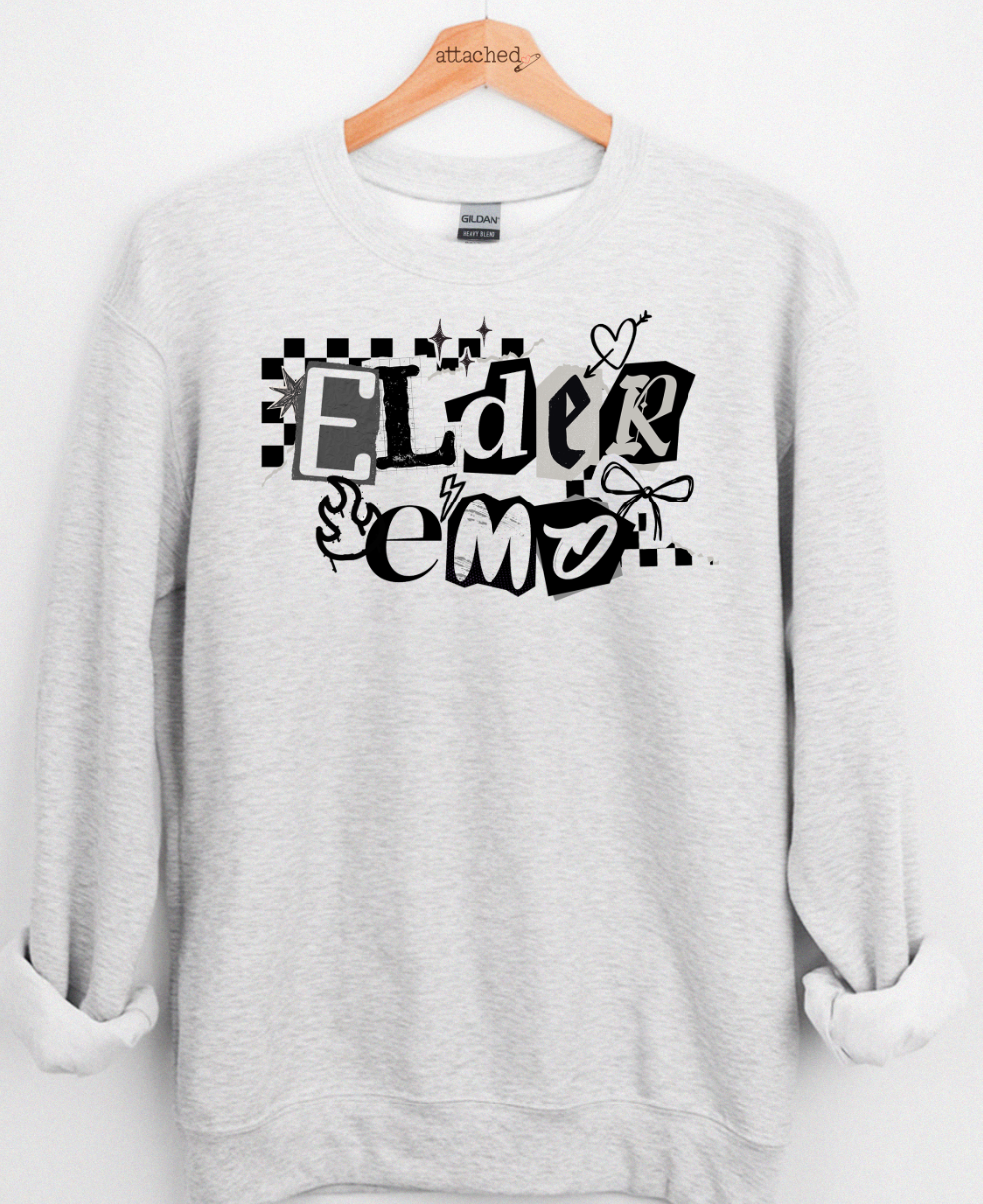 Elder Emo Ransom Graphic Top