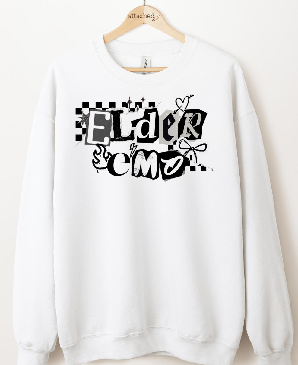 Elder Emo Ransom Graphic Top