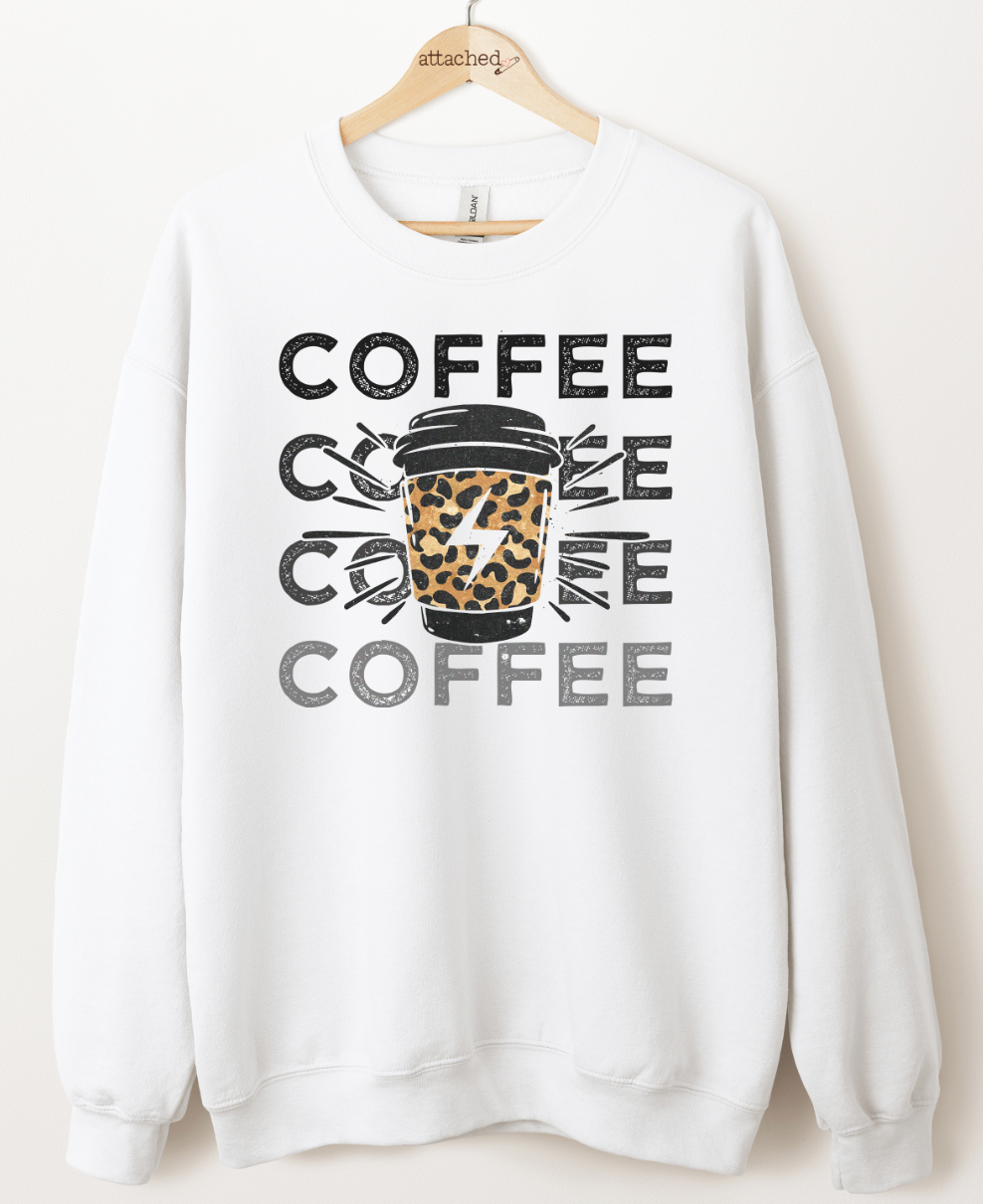 Leopard Coffee Graphic Top