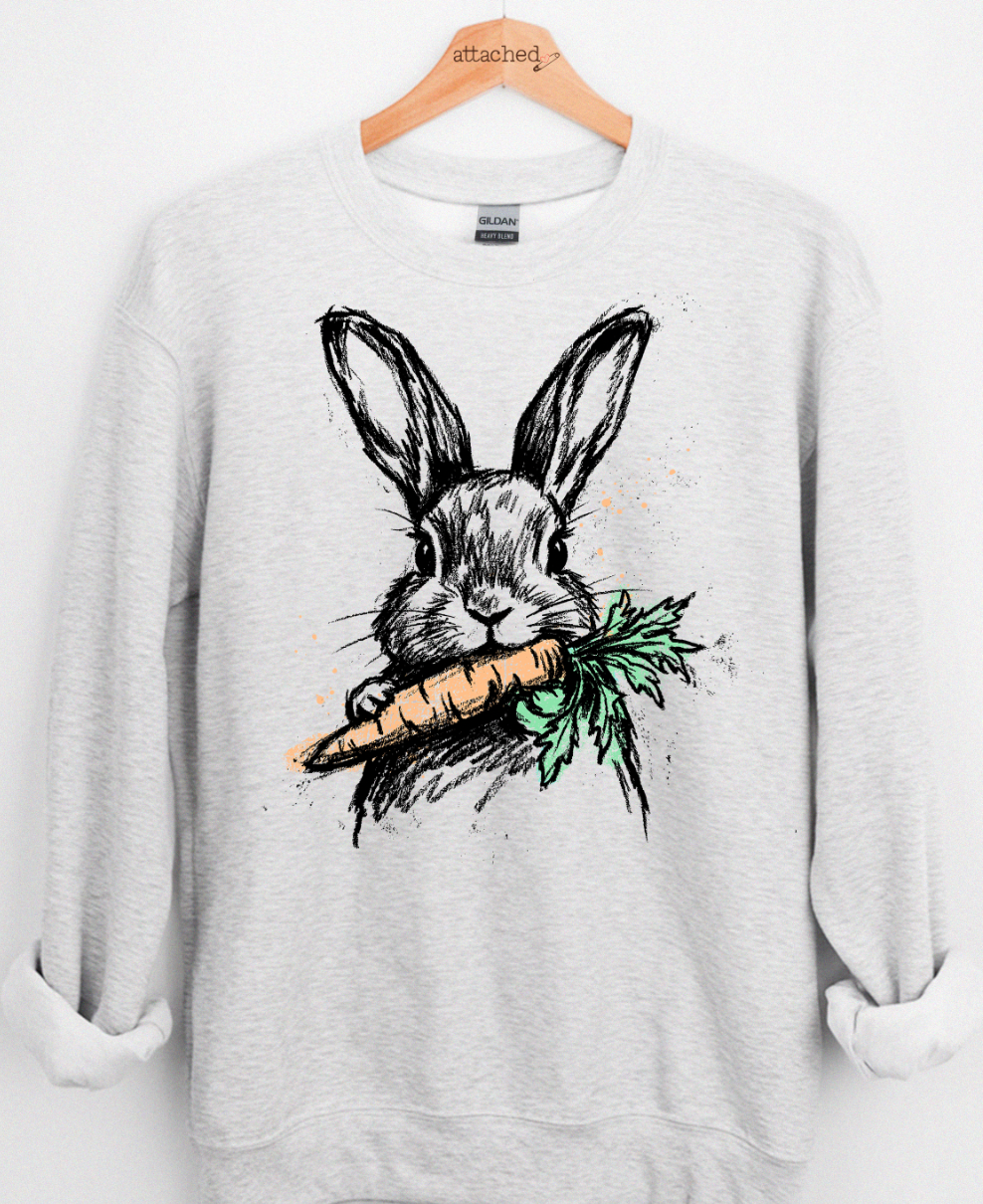 Bunny Sketch Graphic Top