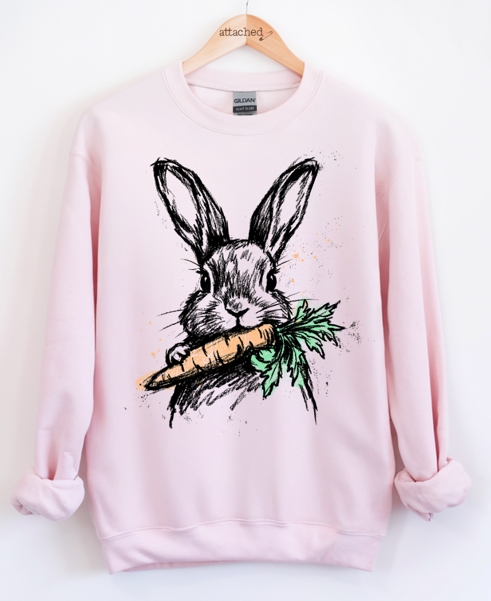 Bunny Sketch Graphic Top