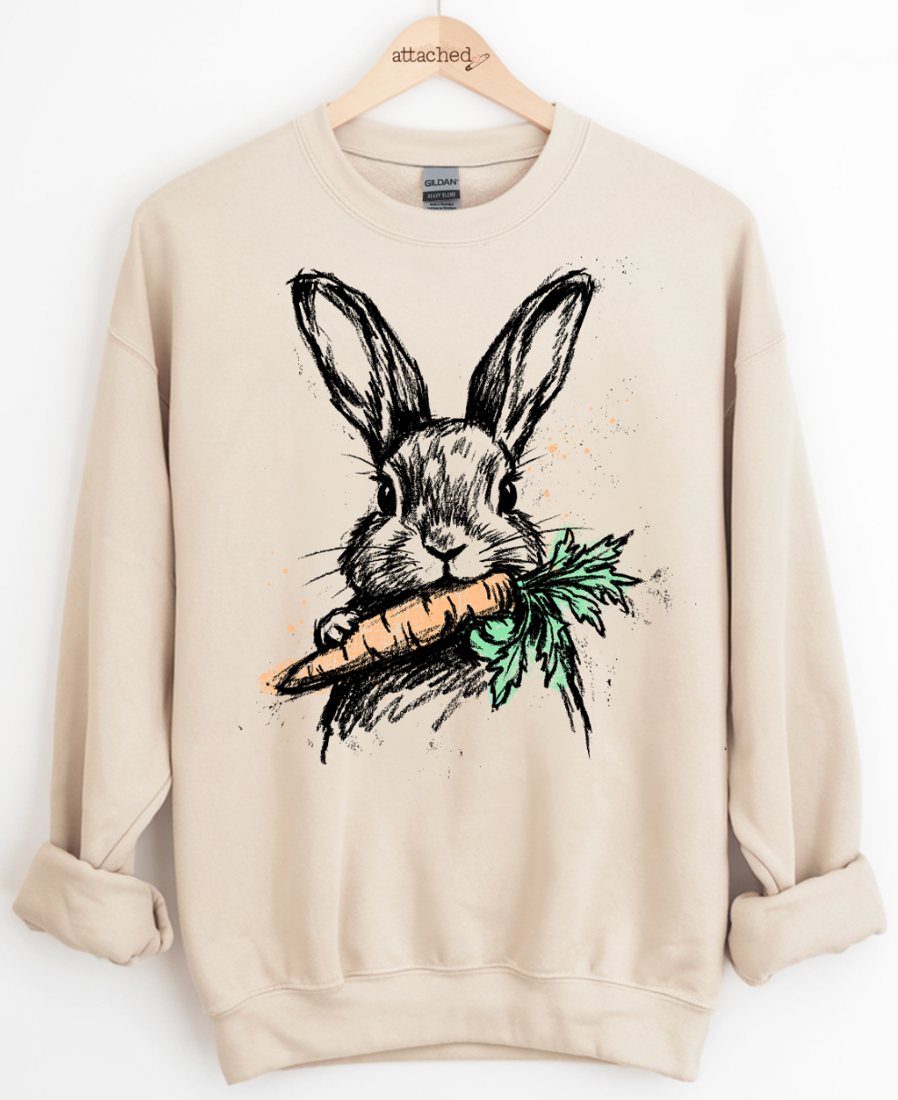 Bunny Sketch Graphic Top
