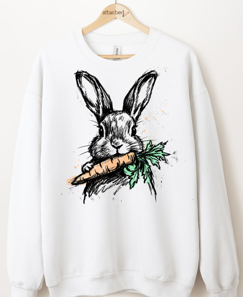 Bunny Sketch Graphic Top