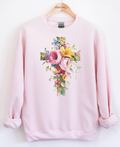 Floral Cross Graphic Top