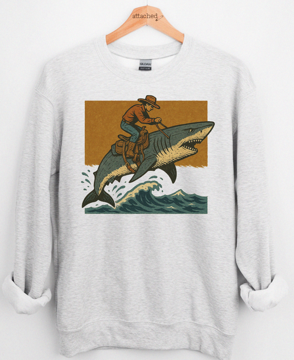 Cowboy Shark Graphic Top