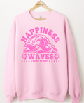 Happiness Comes In Waves Color On Color Graphic Top