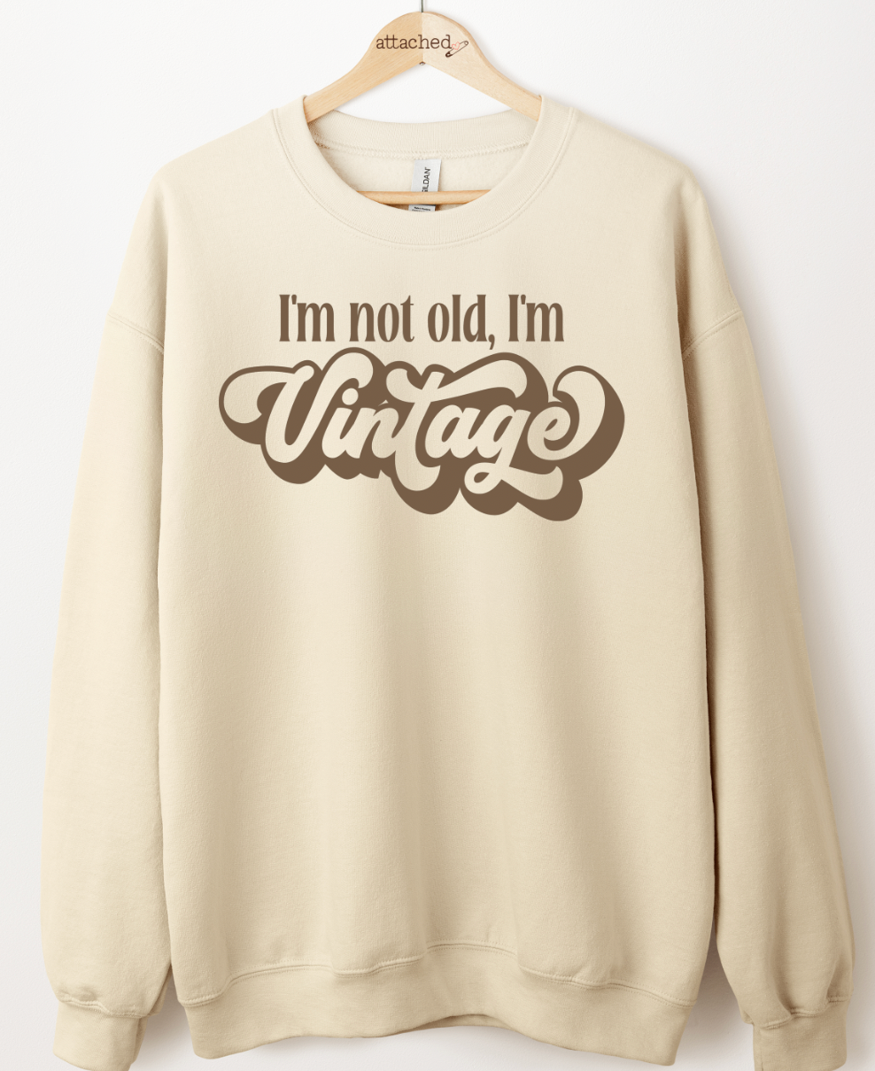 Not Old Vintage Color On Color Graphic Top