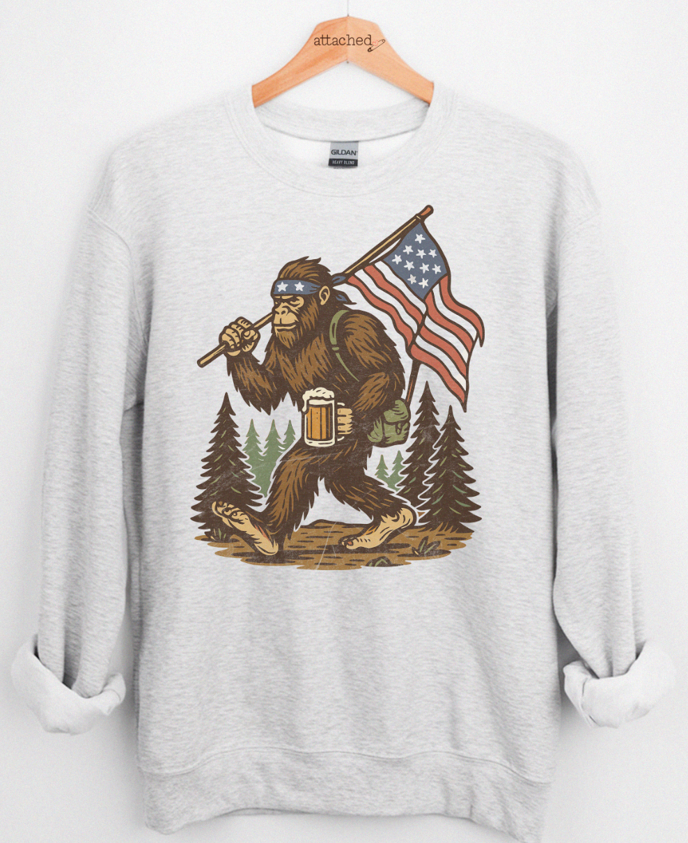 'Merica Squatch Graphic Top