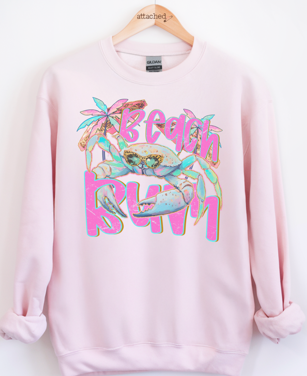 Crab Beach Bum Graphic Top