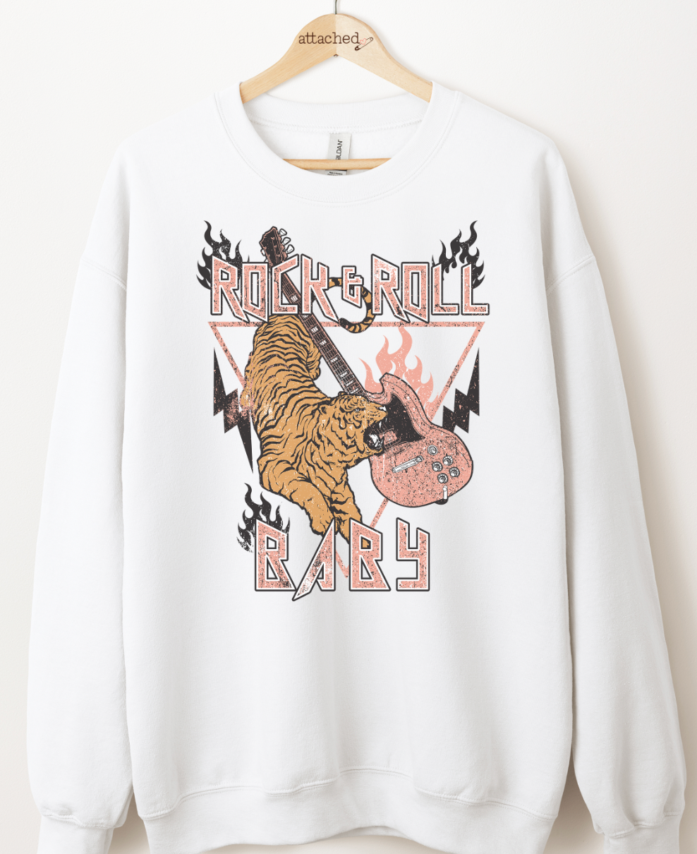 Rock & Roll Tiger Graphic Top
