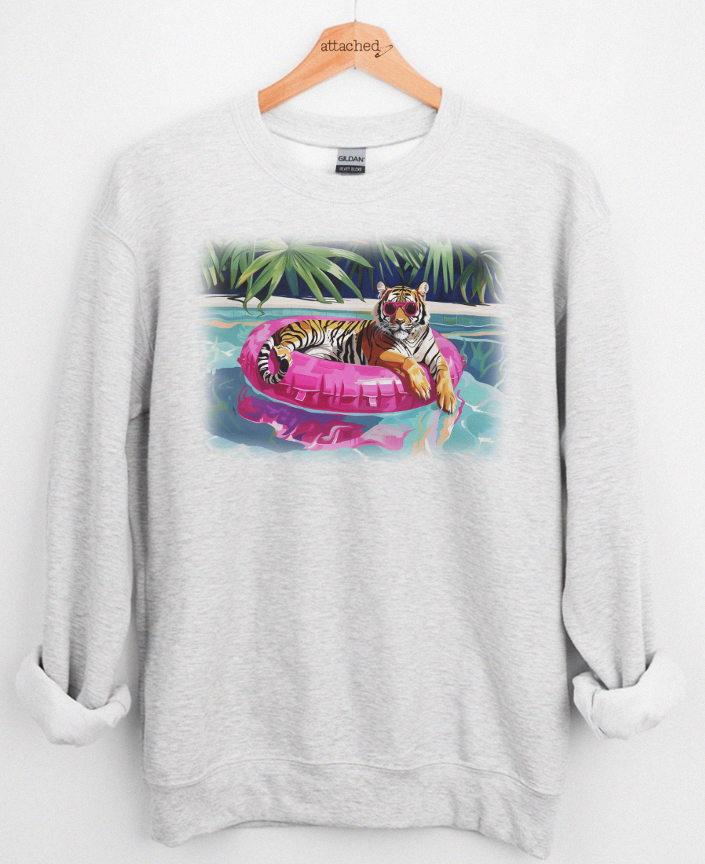 Pool Tiger Graphic Top