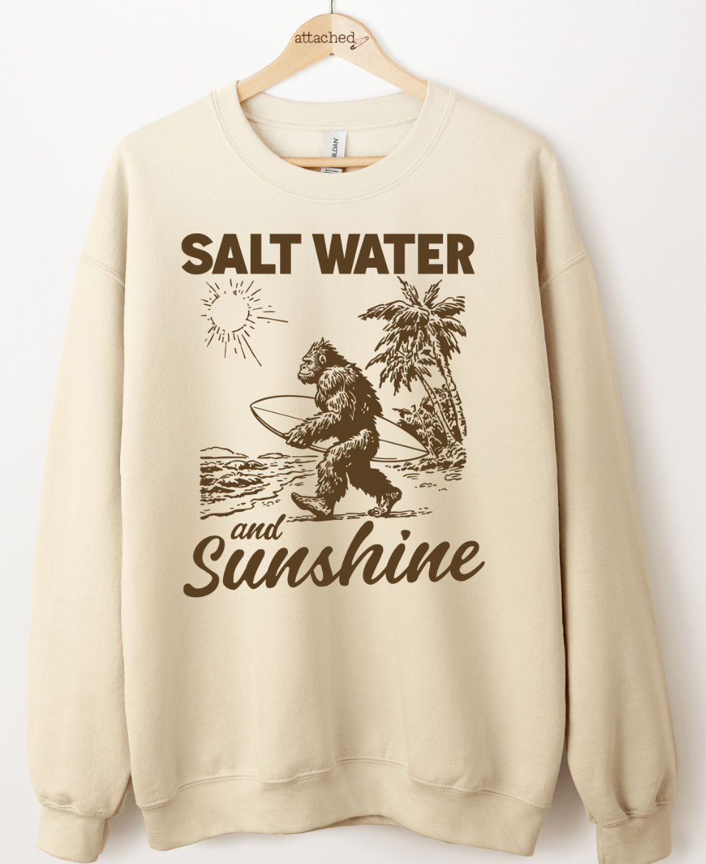 Salt Water Squatch Color On Color Graphic Top