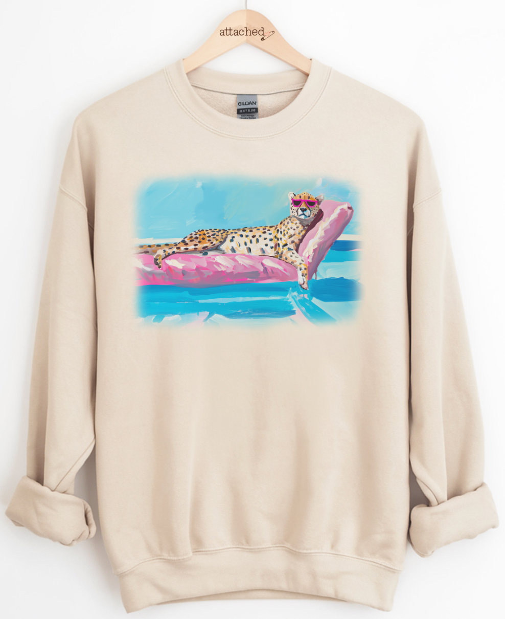 Pool Leopard Graphic Top
