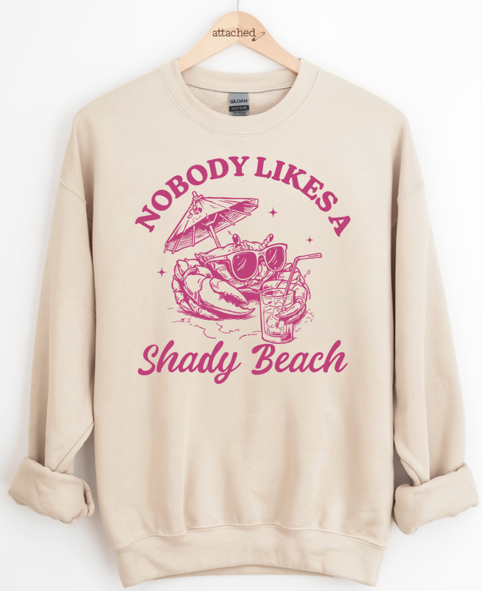Shady Beach Crab Graphic Top