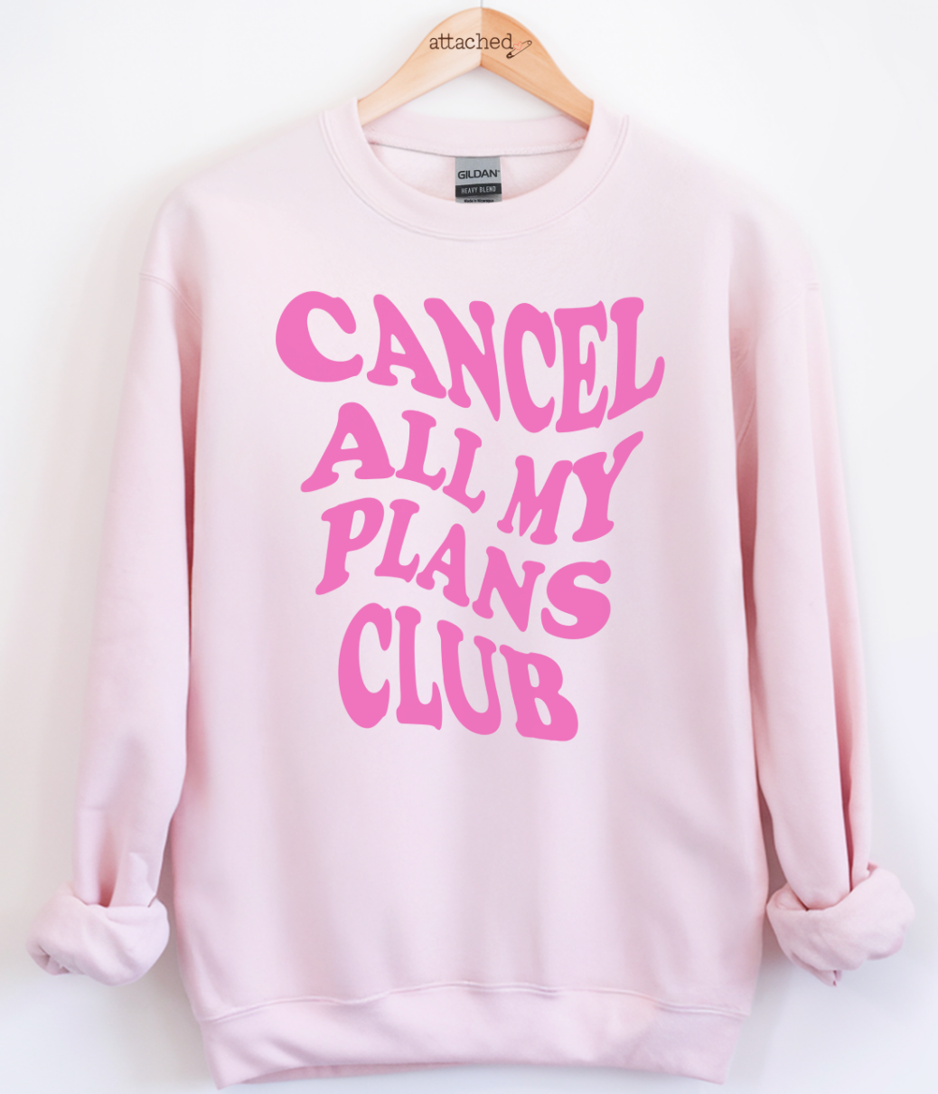 Cancel Plans Club Color On Color Graphic Top
