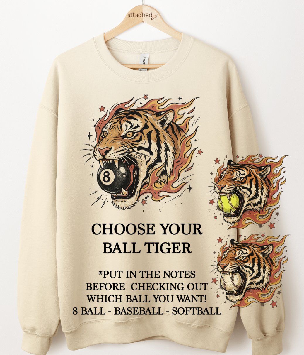 CHOOSE YOUR Ball Tiger Graphic Top