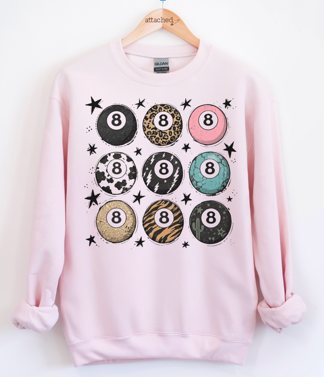 8 Ball Grid Graphic Top