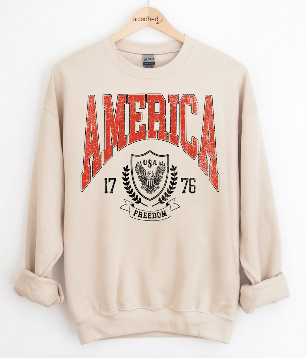 America Varsity Graphic Top
