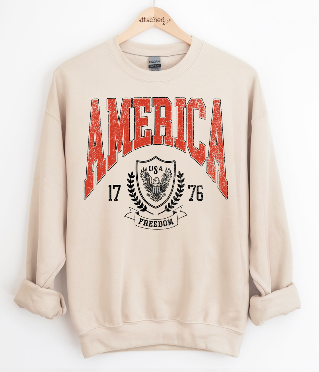 America Varsity Graphic Top