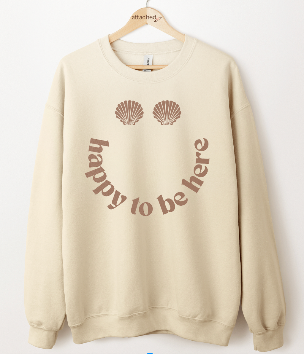Happy To Be Here Color On Color Graphic Top
