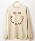 Happy To Be Here Color On Color Graphic Top