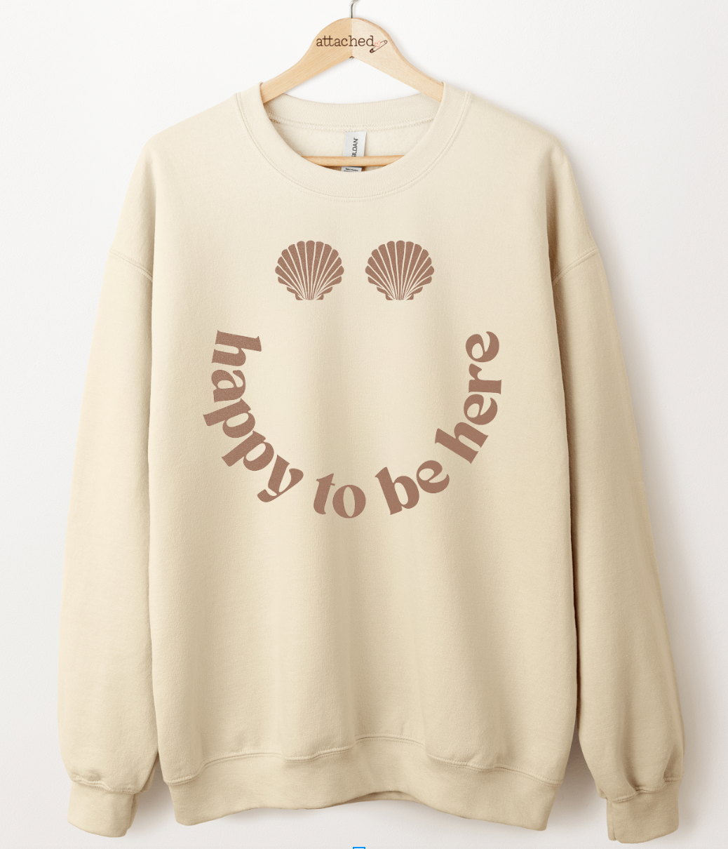 Happy To Be Here Color On Color Graphic Top