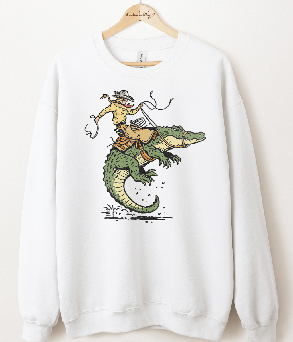 Gator Cowboy Graphic Top